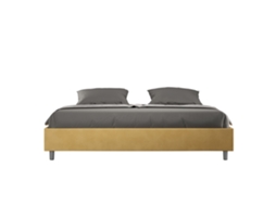 Sommier Recipiente Ocre Azelia ITYHOME Acolchoado Microfibra Amarelo (220x50x100cm)