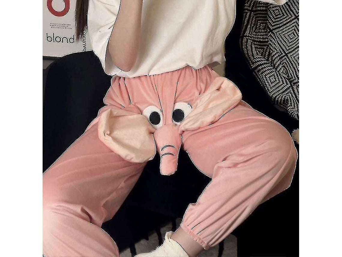 2026 pantalones de Pijama de Elefante Con Trompa para Hombres Estilo Casual Y Divertido
