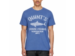 Rockinstone Jaws Movie Quints Heather Royal Adult T-shirt Size:s