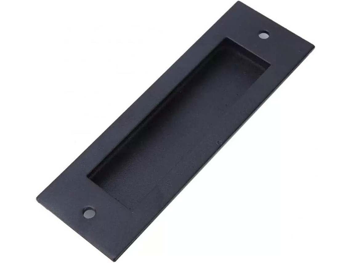 Puxador De Porta Embutido Em Ferro Preto Estilo Retrô, Puxador De Gaveta Oculto, Puxador De Porta Correr Para Armário
