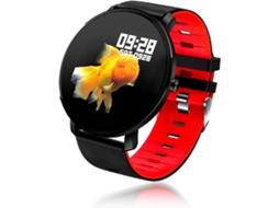 Smartwatch Redondo IP68 Vermelho