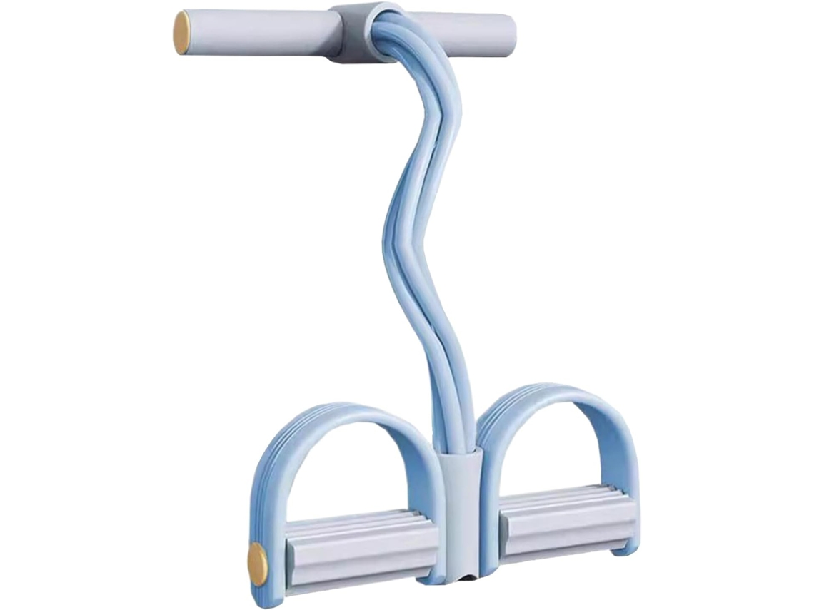 Faixa Elástica De Exercícios Com Pedal Para Fortalecimento E Alongamento Em Casa | 4-tubos Alças Abdominais