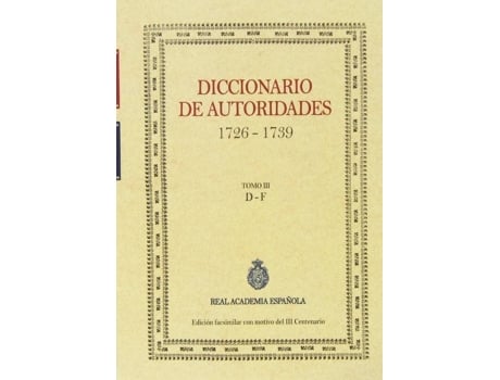 Livro Diccionario De Autoridades de Vários Autores