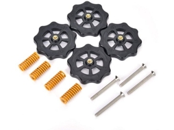 Conjunto De Estrela 4 Unidades - Estrela Giratória 52mm - Parafusos - Varredor De Cama - Compressão De Mola - Compatível Com Impressoras - Parafuso