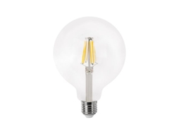 Lâmpada Globo Led Com Filamento Matel E27 G125 8w Transparente