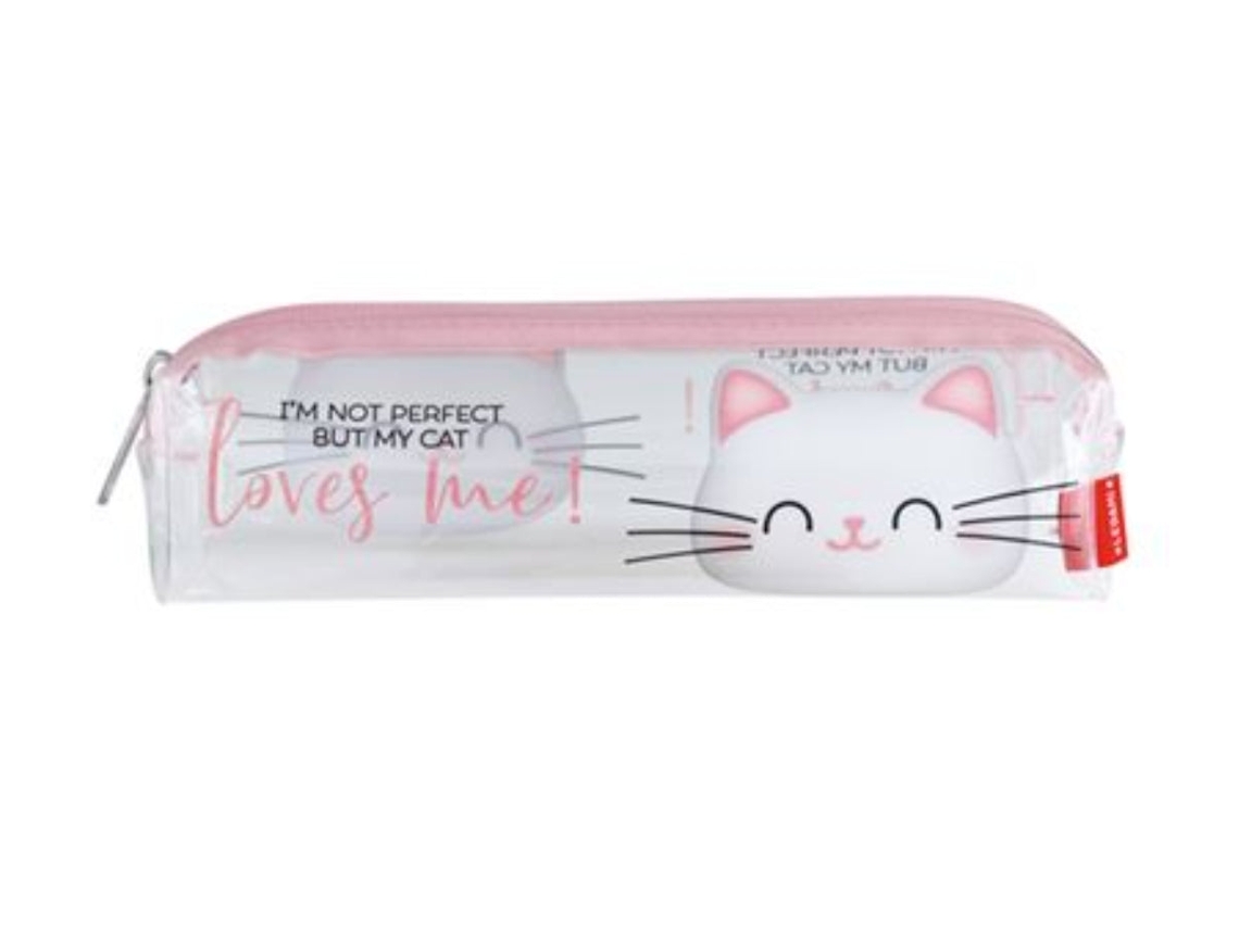 Estojo Transparente Gatinho Legami