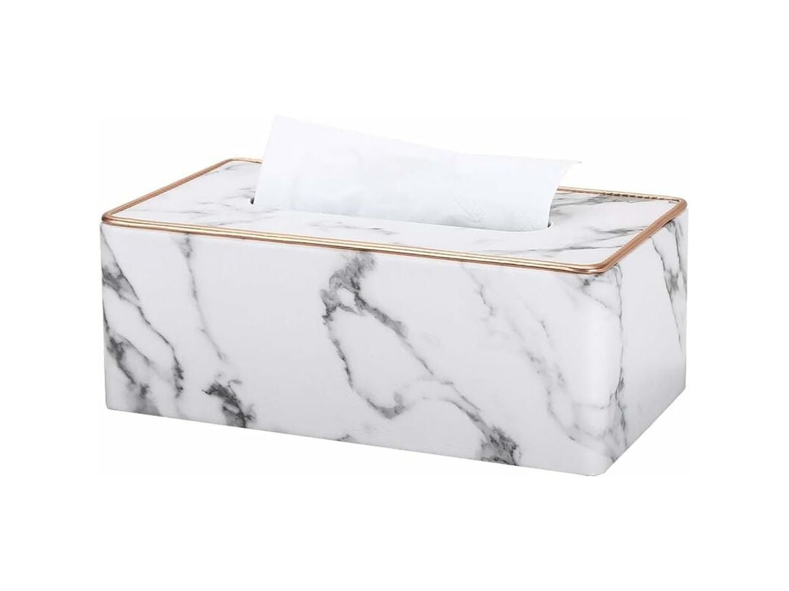Caixa De Lenços Retangular Moderna E Refinada, Elegante Dispensador De Lenços De Couro Sintético Com Fecho Magnético Para Colocação Versátil Em Casa O