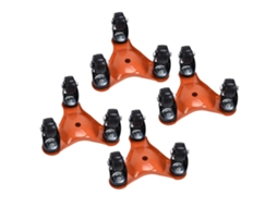 Conjunto De Rodízios Laxiscreed Para Transporte De Mobiliário Até 225kg, Ideal Para Levantamento E Movimentação Fácil