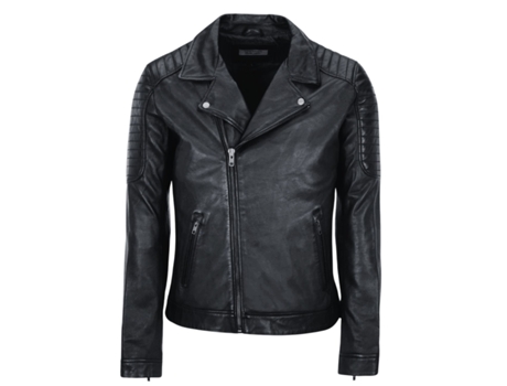 Casaco De Homem Chyston Corentin Ramones Pele Preto (l)