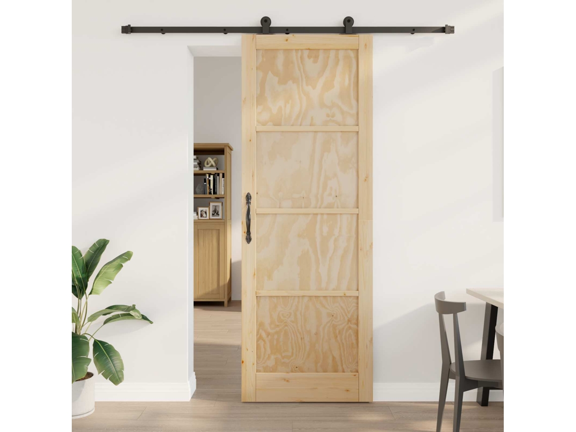 Vidaxl Porta Deslizante Orkdal Natural 83 X 232 Cm