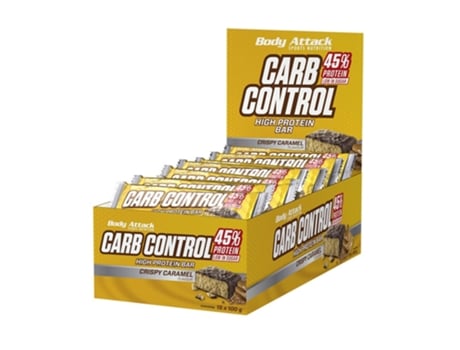Barra de alta proteína Carb Control Body Attack Nutrition (15x100g)