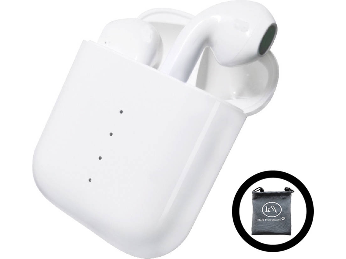 Auriculares Bluetooth True Wireless KLACK i100 (In Ear - Microfone - Branco)