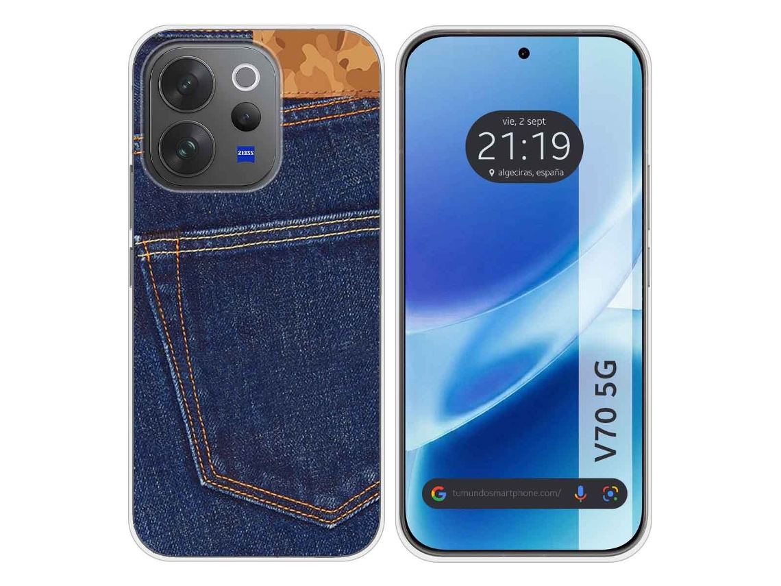 Capa Tumundosmartphone De Silicone Para Vivo V70 5g Com Estampa De Cowboy