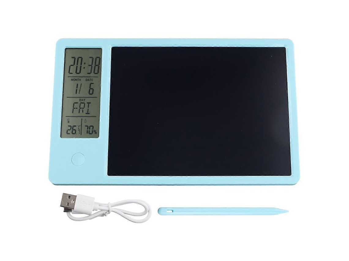 Calendário De Mesa Eletrônico Multifuncional, Bloco De Escrita Lcd Com Despertador, Umidade, Temperatura, Quadro De Mensagens Lcd, Slowmoose