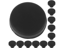 Tampões De Silicone Preto Doitool Para Orifícios, Resistentes A Altas Temperaturas, 7, 5mm De Diâmetro, Pacote Com 20 Unidades
