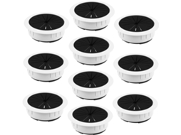 Conjunto De 10 Protetores Plástico Flexíveis Para Orifícios Fios Em