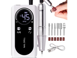 Lixa De Unhas Profissional, Removedor De Esmalte Elétrico, Ferramenta De Lixa De Unhas Recarregável Sem Fioitem Branco V2 Yunzii