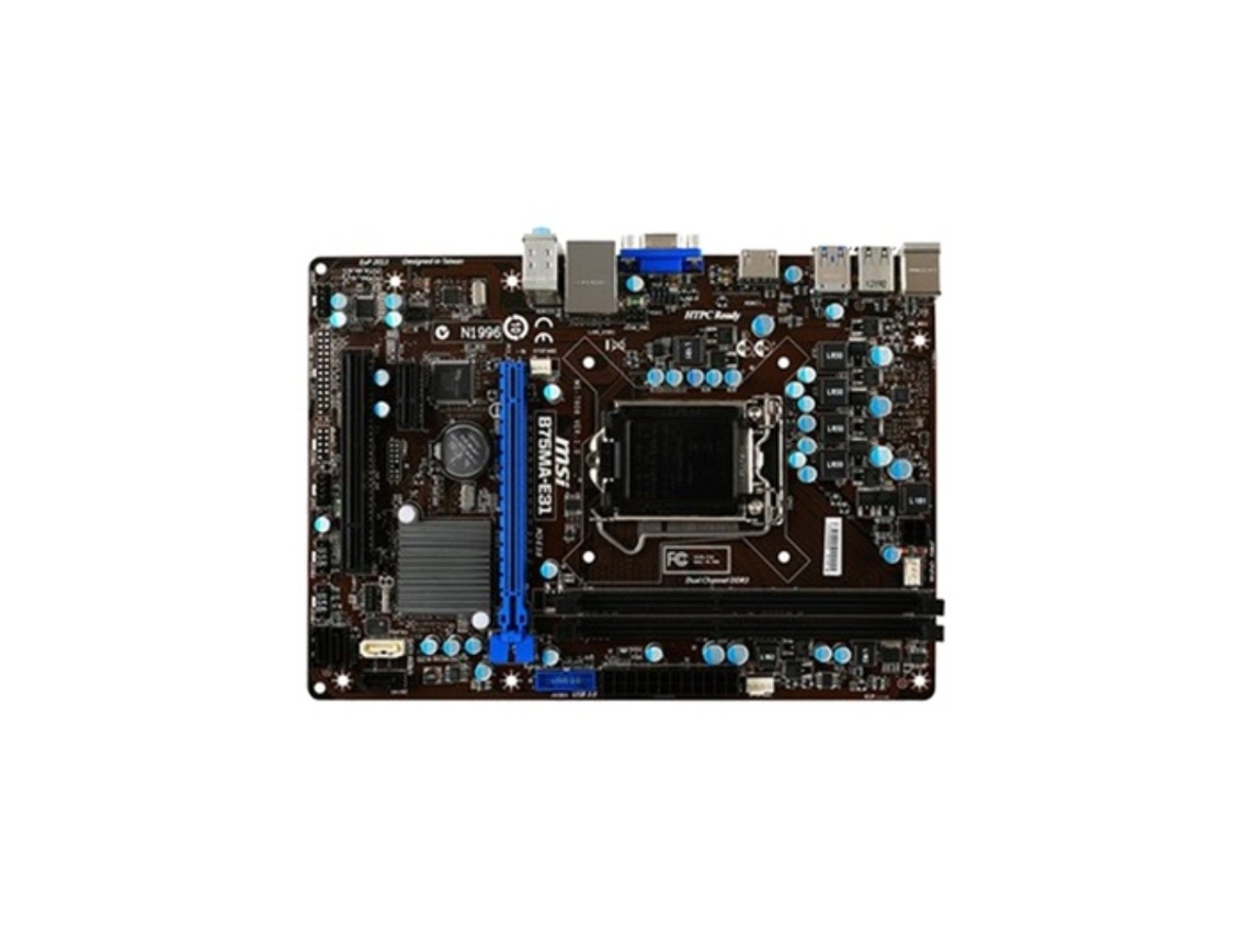 Motherboard MSI B75ma e31 (socket Lga 1155 Intel B75 Ddr3 Micro Atx)