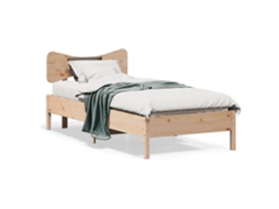 Cama Sem Colchão 90x190 Cm Madeira De Pinho Maciça