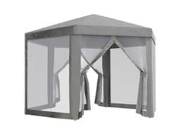 Conjunto de 2 Paredes Laterais para Gazebo 3x3, Janelas, Branca SINI TECH STORE