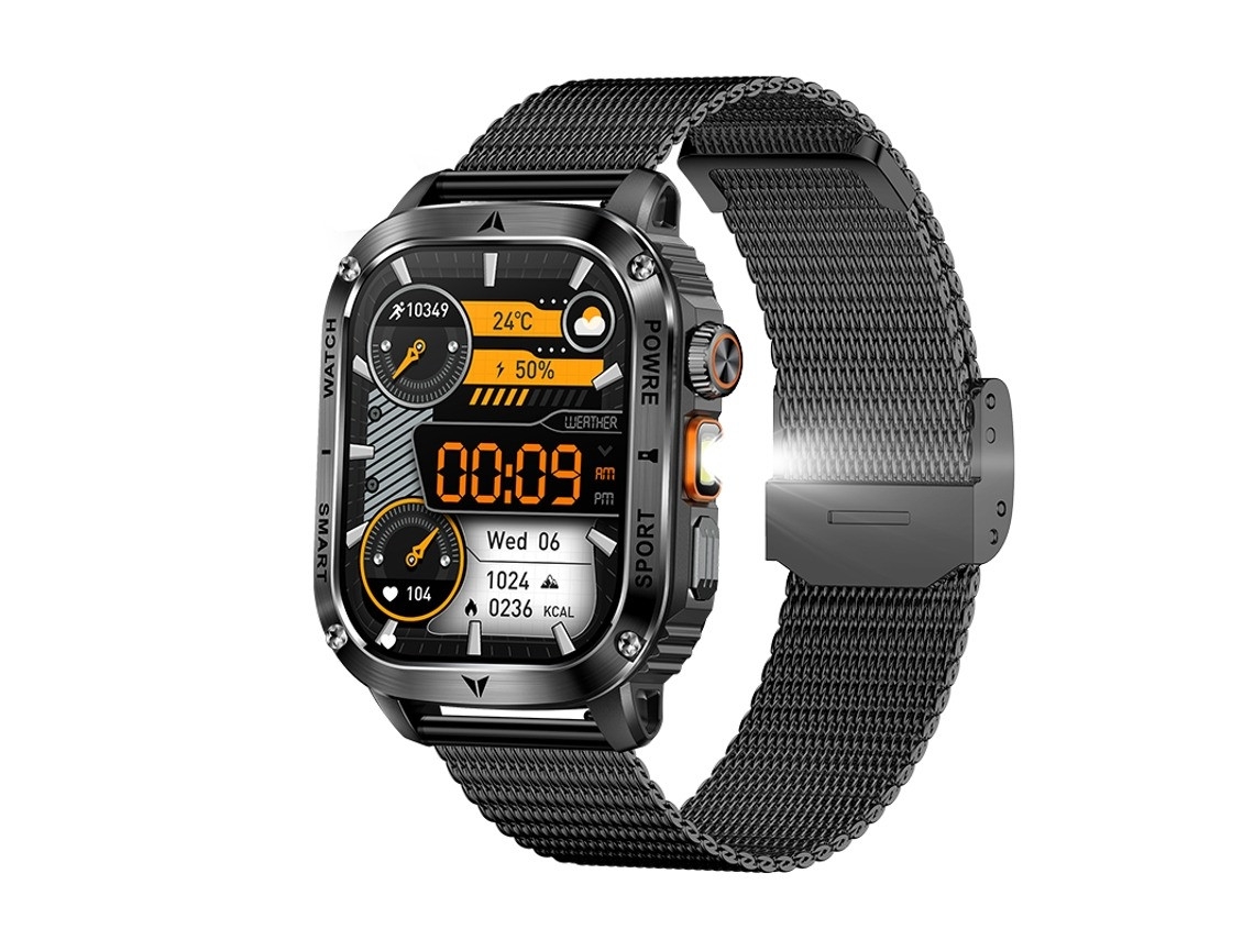 Lanterna Smartwatch Ak80 400mah Bateria Grande (preta)