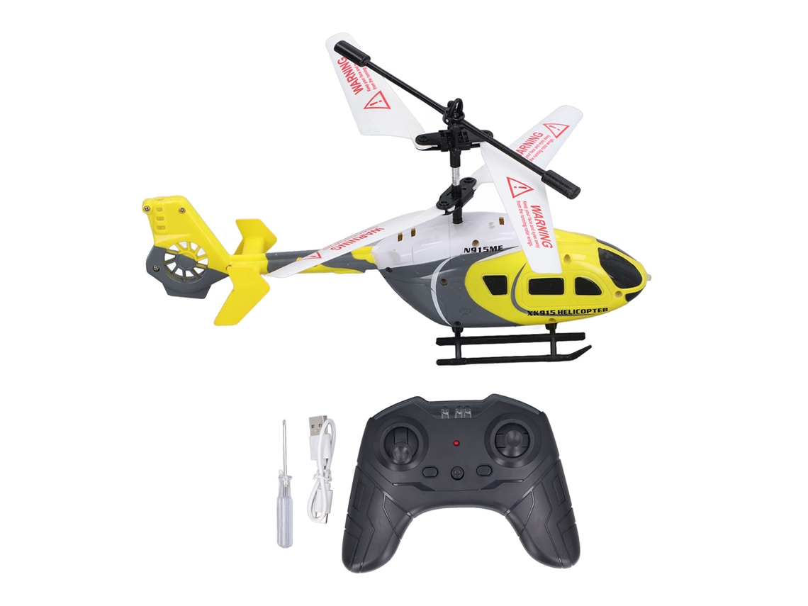 Ats helicóptero Rc com Luzes 2.5 Canais Resistente a Quedas e Colisões Aloy Carregável Brinquedo para Crianças e Adultos