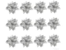 KOFIHETY Flores Artificiais De Poinsétia, Enfeites Elegantes Para Árvores De Natal