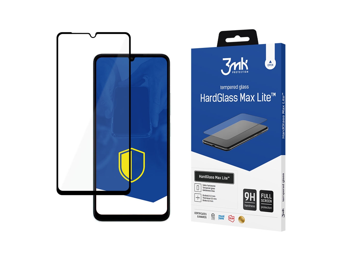 Película Protetora De Tela 3mk Hardglass Max Para Xiaomi Redmi 13c E Poco C65 Com Sistema Integrado.