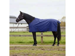 Vidaxl Cobertor De Cavalo Azul Marinho Completo 145 Cm Poliéster