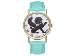 Relógio de Pulso Unissex Estilo Retro Couro Artificial Quartz Cor Menta