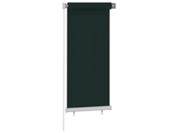 Maison Exclusive - Estore De Rolo Para Exterior 65 (l) X 140 (a) Cm Verde-escuro Hdpe