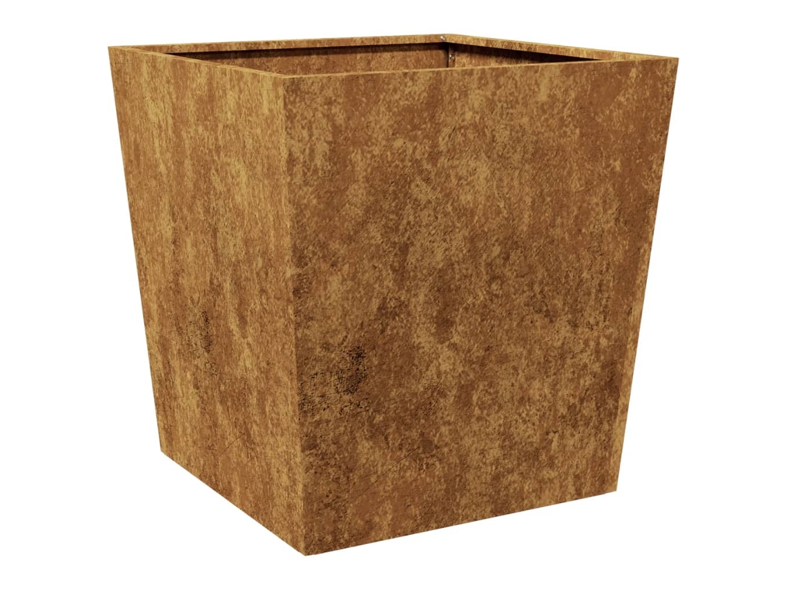Garden Planter, Garden Planters Vidaxl Marrom Aço (50 X 50 X 50 Cm)