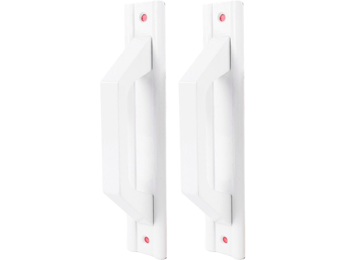 Puxadores De Porta Aunmas 2 Peças, Design Moderno E Minimalista Em Liga De Alumínio Para Gavetas Armários Celeiro Branco
