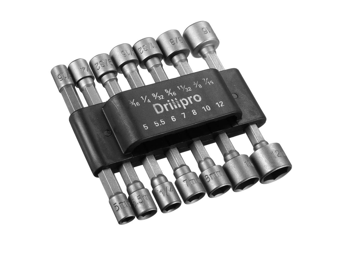 Conjunto de 14 peças bits para chave fenda com encaixe hexagonal 1/4 polegada, compatível chaves aço | S/MARCA