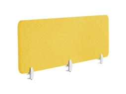 Divisória de secretária BELIANI Wally de Poliéster Amarelo 180x2x40