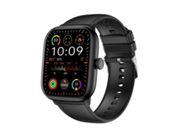 (Preto) Smartwatch com tela HD IPS de 2,01 polegadas em tecido, compatível com chamadas Bluetooth e monitoramento de saúde.