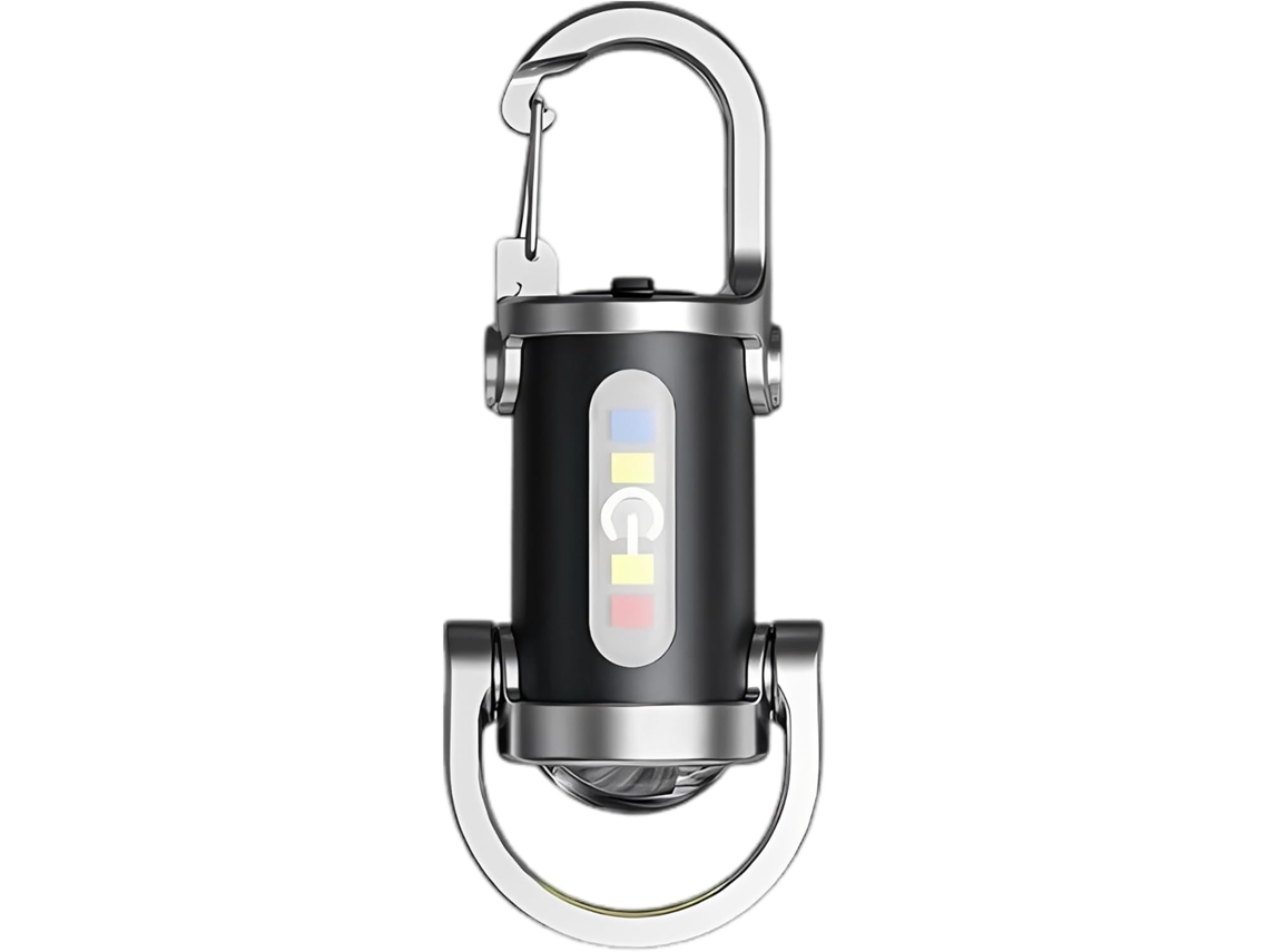 Lanterna De Chaveiro Recarregável, Mini Led Brilhante Com 5 Modos