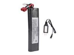 Conjunto De Carregador De Bateria Lipo 7.4v 3000mah Para Carro De Controle Remoto Hb R10 1/10