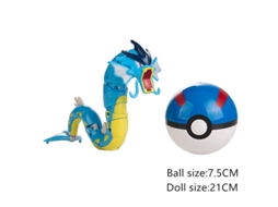 Figura GAATPOT New Genuine Pokemon Toy Set Pocket Monster Pokeball Deformation Pikachu Eevee Psyduck Anime Action Model Pet Dolls Gift