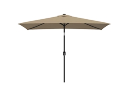 Parasol, Parasols Vidaxl Cinzento-acastanhado Tecido (n/a)