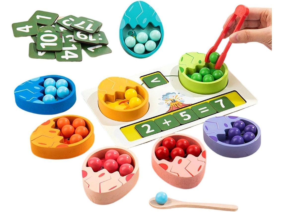 Brinquedos De Matemática, Jogo Educativo Contas Com Clipes - Conjunto