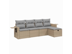 Garden Sofa Set, Garden Sofa Sets Vidaxl Bege Rattan / Vime (n/a)