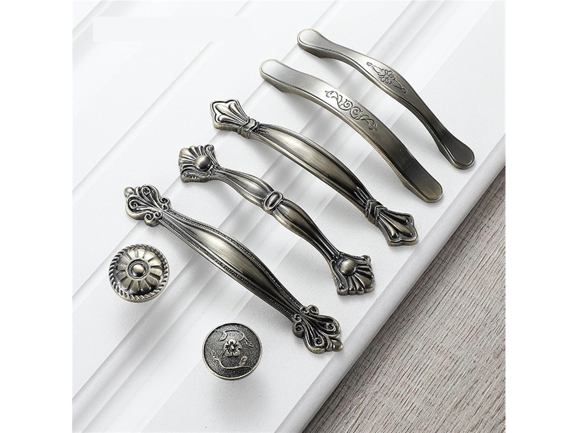 Puxador De Metal Estilo Antigo Em Liga Zinco, 128mm, Para Gavetas, Portas De Armários Cozinha, Móveis, Guarda Roupas E