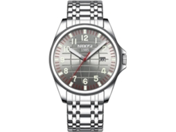 Lurelia Relógio Masculino, Data/calendário, Luminoso, 41 Mm, 230 Mm, Aço Inoxidável, Abs, Prata