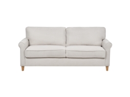 Sofá de 3 lugares BELIANI Ronneby de Poliéster Creme 190x78x88