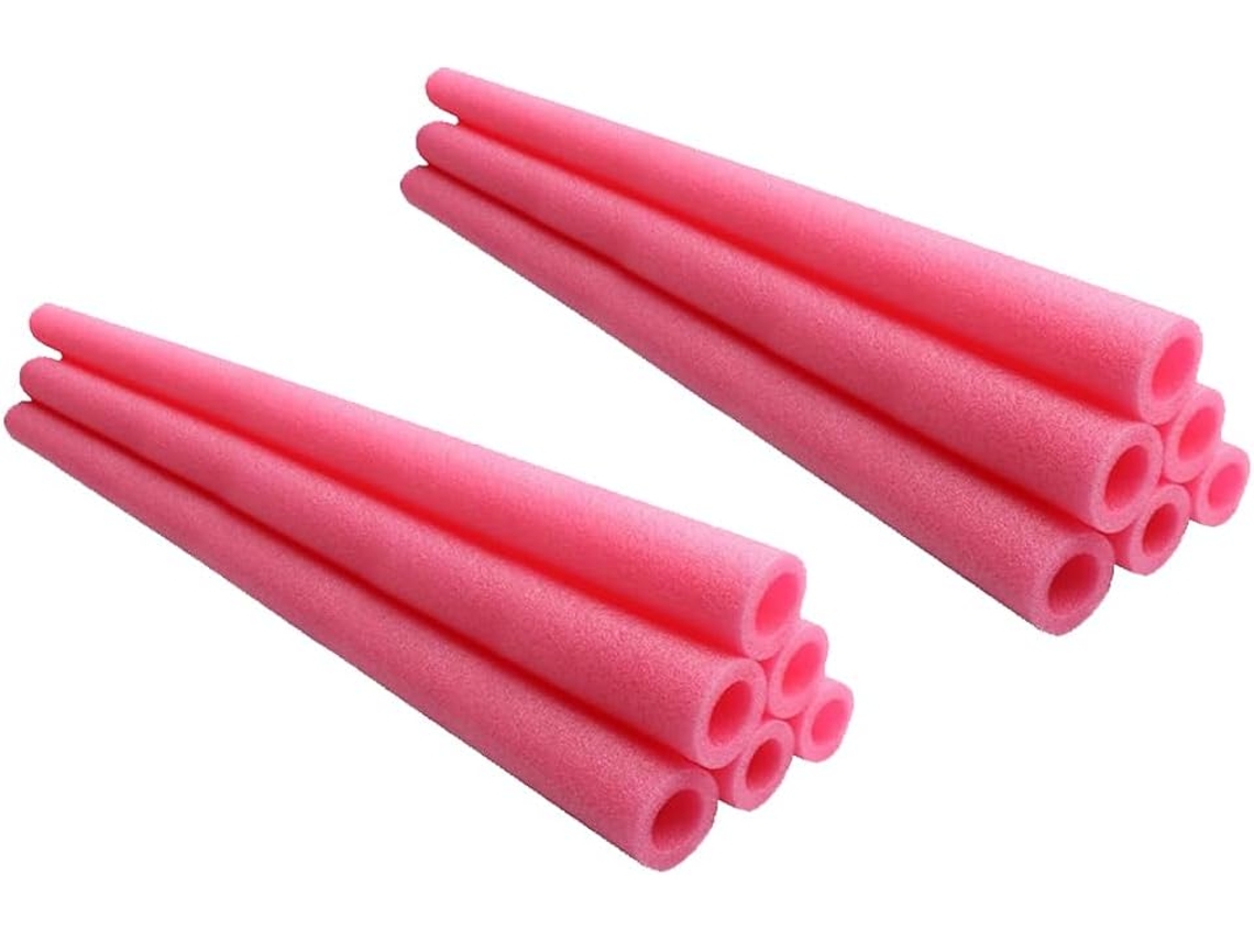 Conjunto de 12 Capas Protetoras SFUSHOS rosa de 90 cm para postes de trampolim (35,4 polegadas)