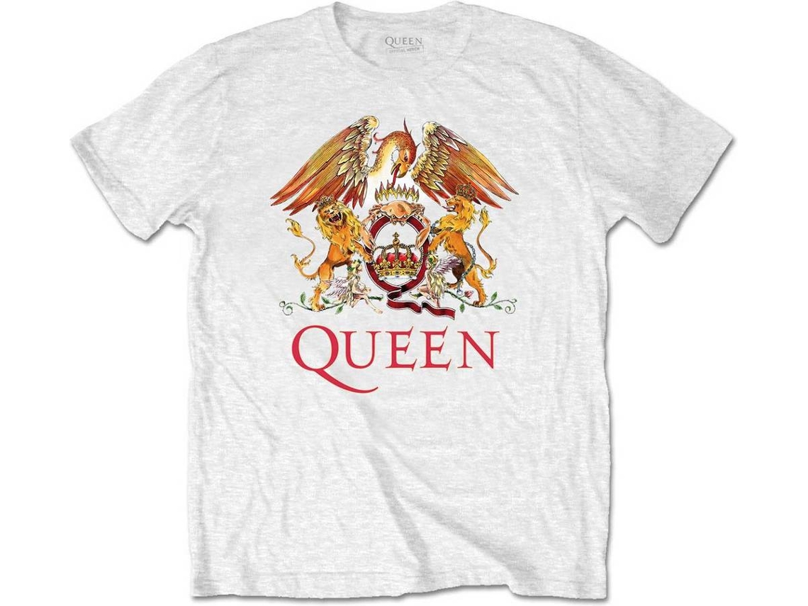 T-Shirt QUEEN Classic Crest branca M