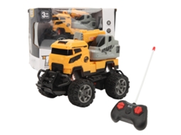 Primerox veículo de Engenharia Rc 4 Canais com Luzes Carro de Controle Remoto para Crianças
