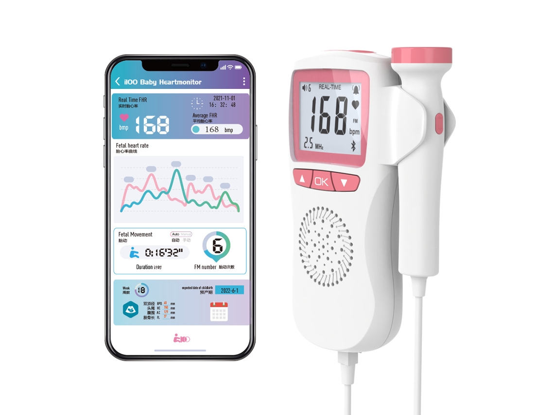 Detetor De Ecografia Infantil, Monitor Doppler Fetal Da Frequência Cardíaca, Monitor De Frequência Cardíaca