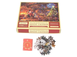 Calendário de Adviento de Puzzle de Navidad 1008 Piezas Familiar